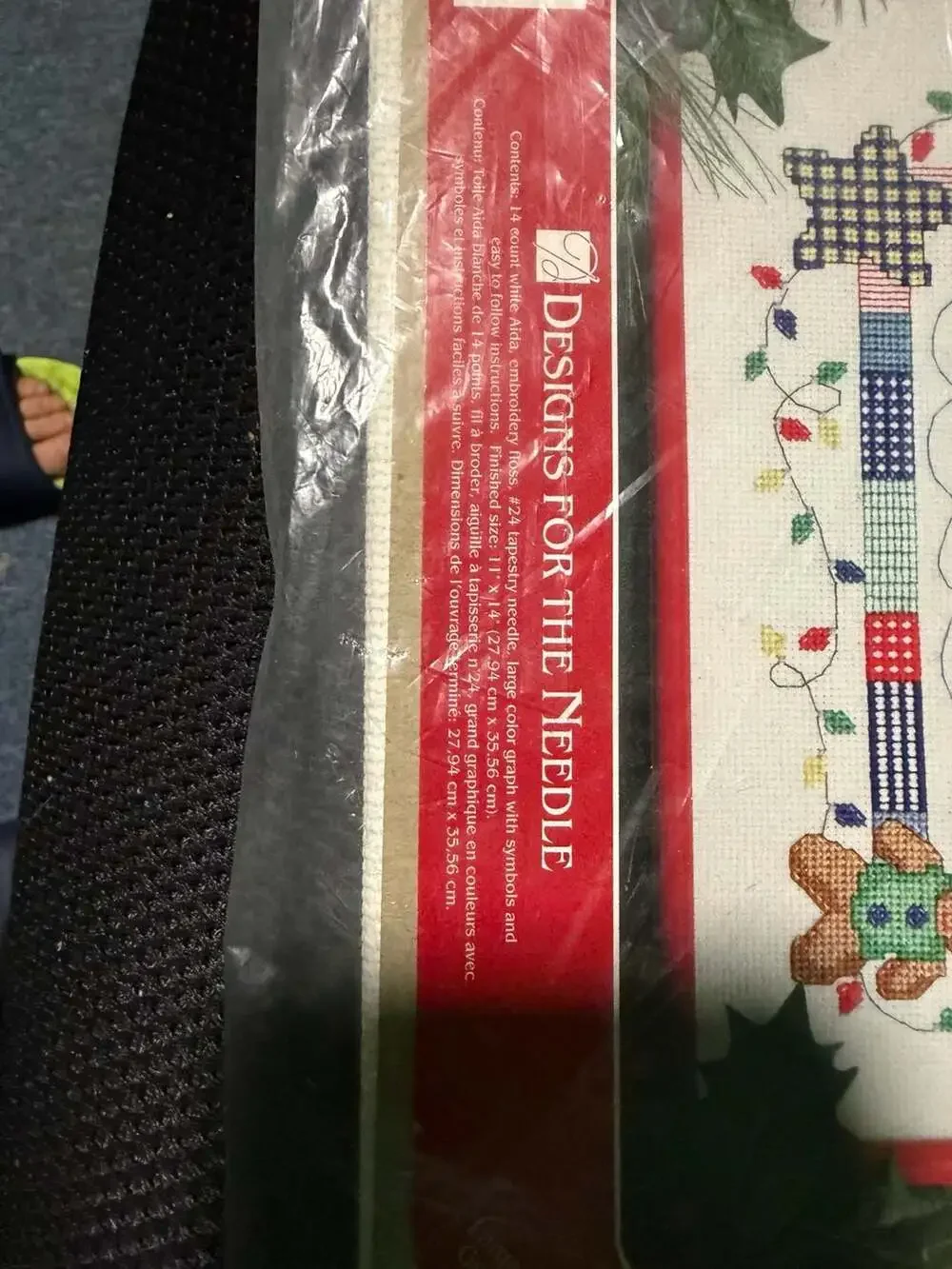 Designs for the Needle Patchwork Santa Counted Cross Stitch Kit 1960